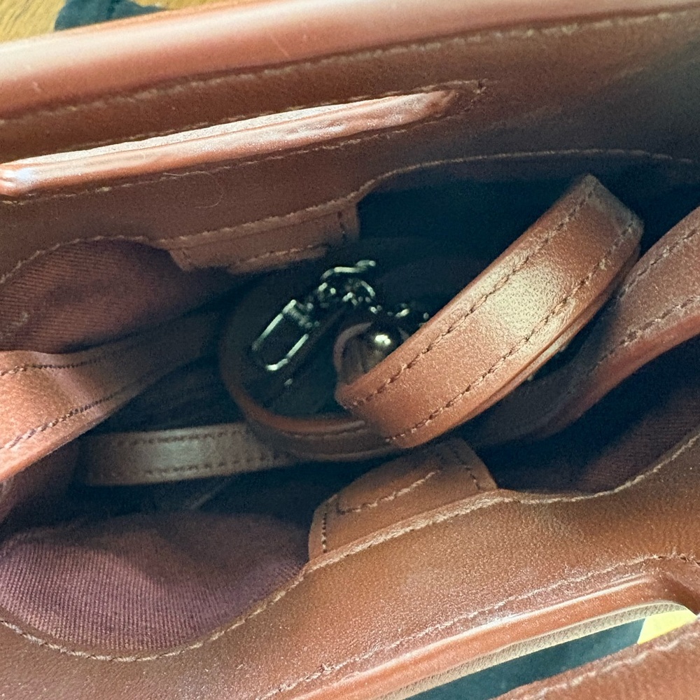 Maje Chocolate Croc-Embossed Fringe Mini Bag - Picture 5 of 5